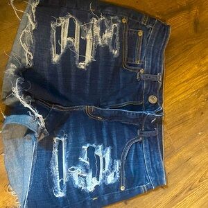 Never worn! American Eagle jean shorts, size four.